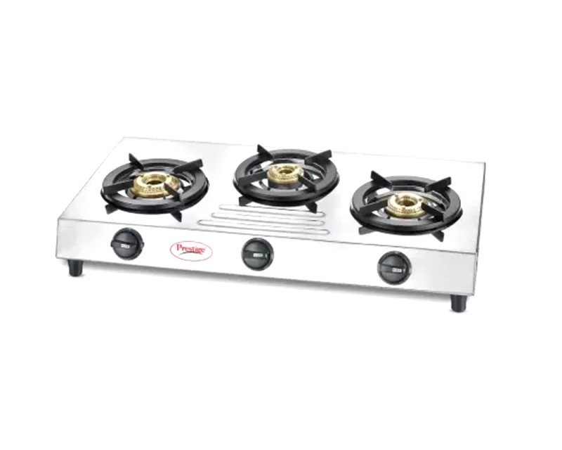 Prestige Fame Stainless Steel | Jumbo Brass Burner | Gas Stove