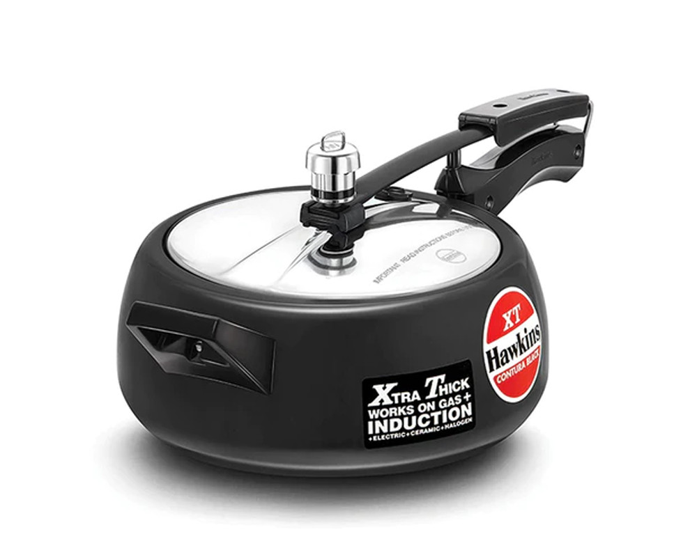 Anodised XT (Xtra-Thick) Base Pressure Cookers | Induction Compatible | -Black