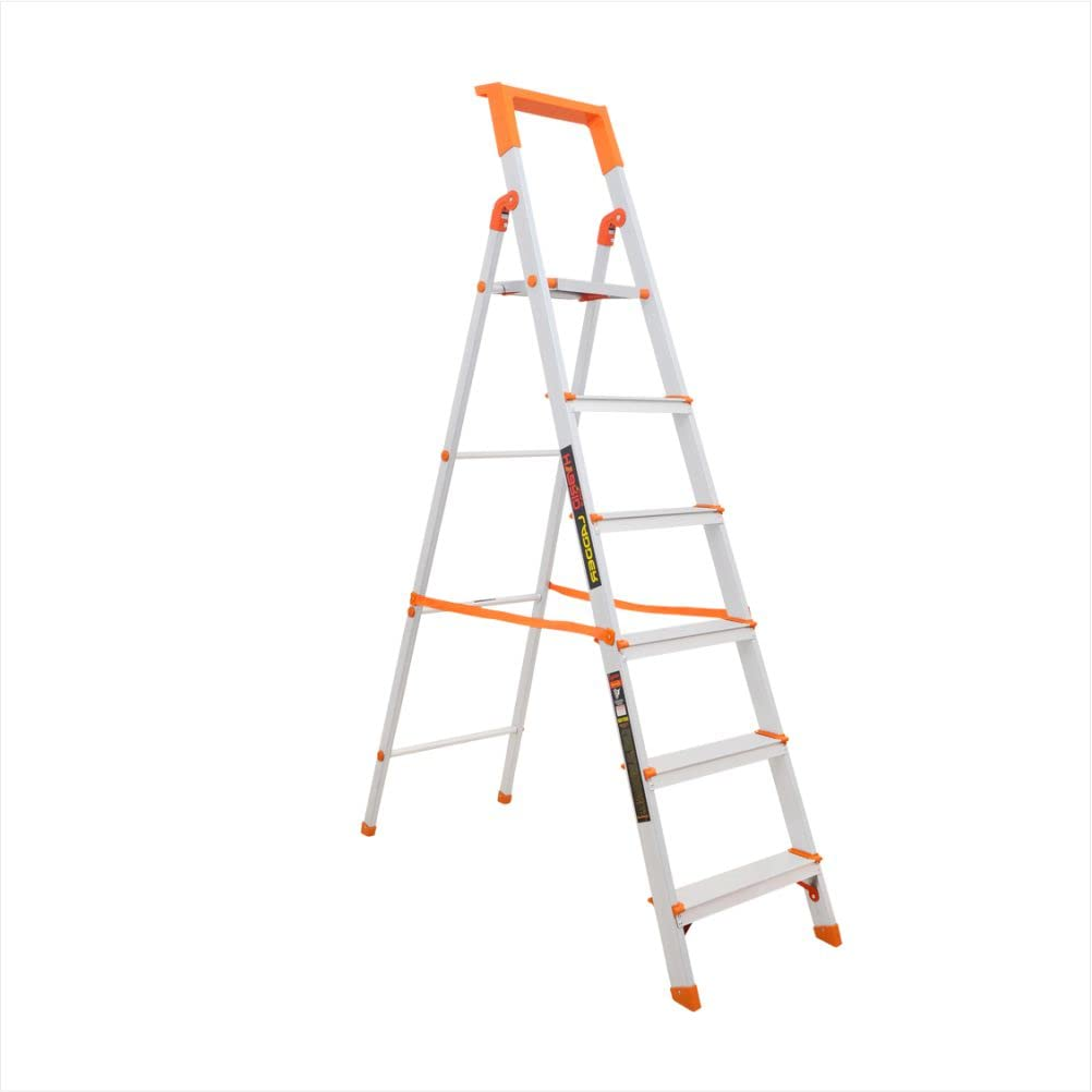 Qualis Easy Step Aluminum Ladder- 2,3,4,5 Step