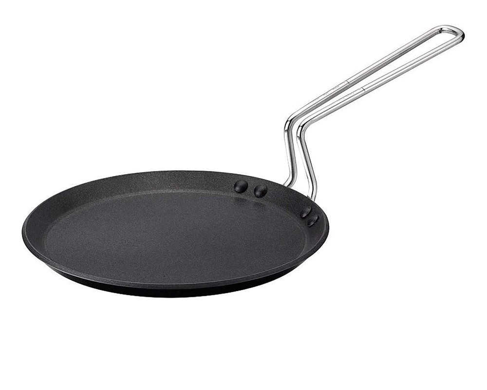 Hawkins Futura Non-Stick Flat Tawa, 22 cm, Thickness 4.06 mm