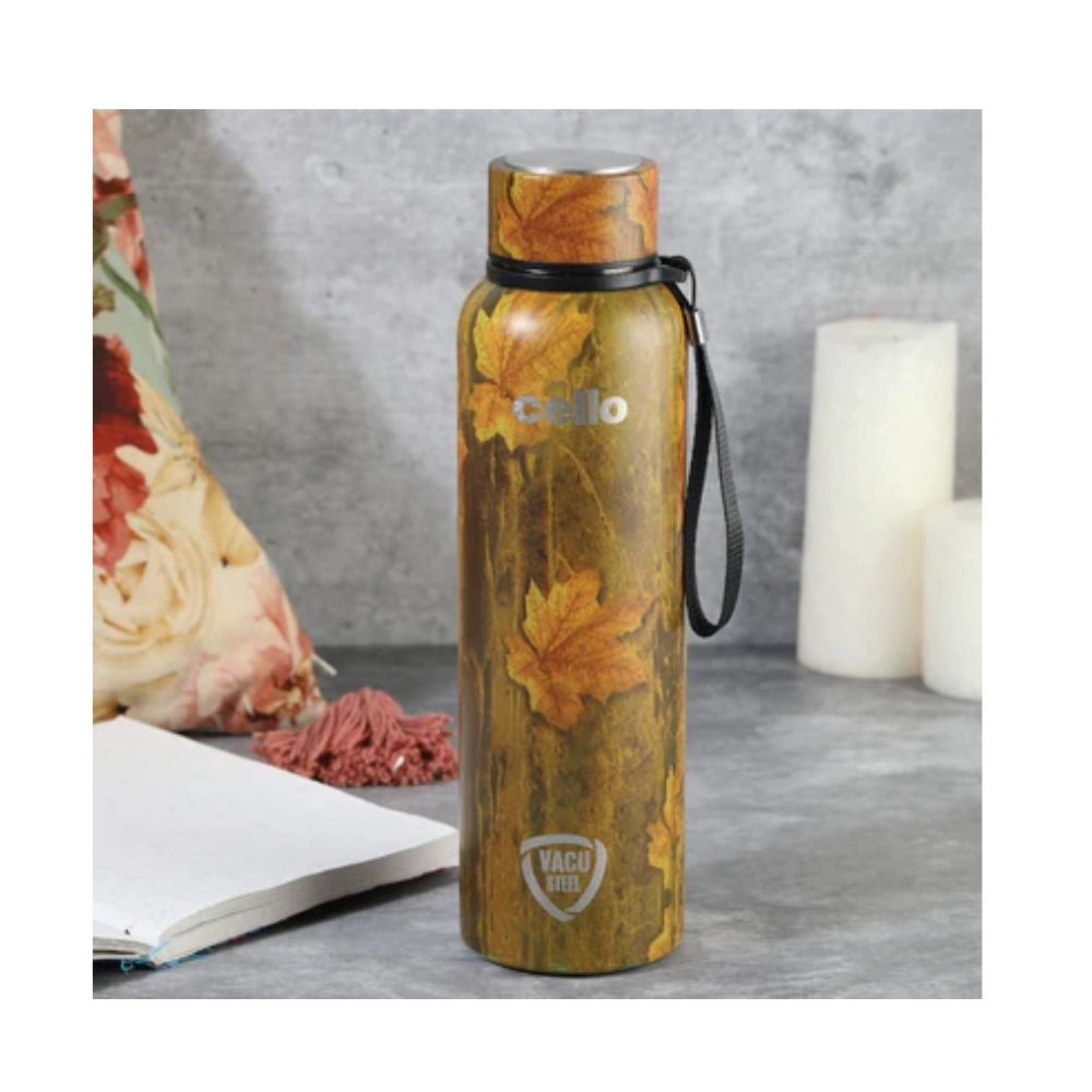 Cello Deezee Kent 900 ML Tuff Steel Water Bottle with Durable DTP Coating
