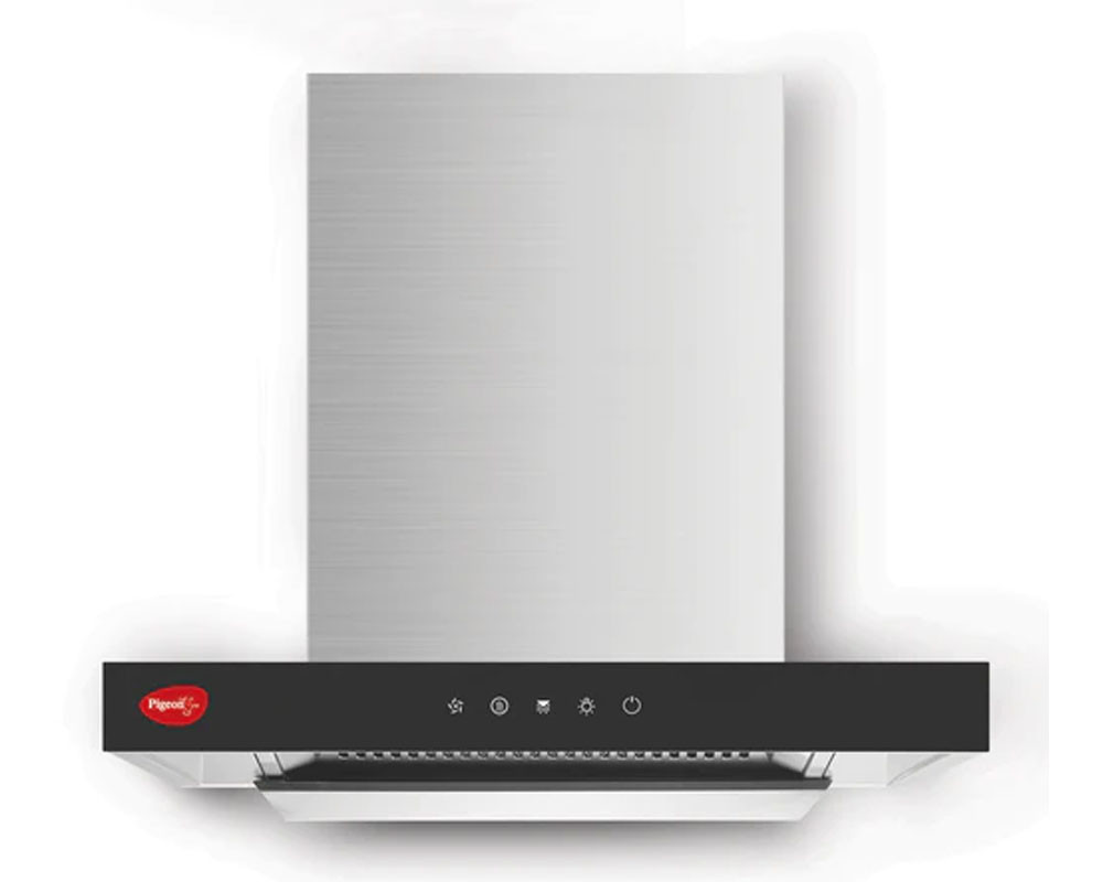 Pigeon Neo 60 CM Auto Clean Kitchen Hood Chimney with Smoke Detector | 1500 m3/hr | Silver