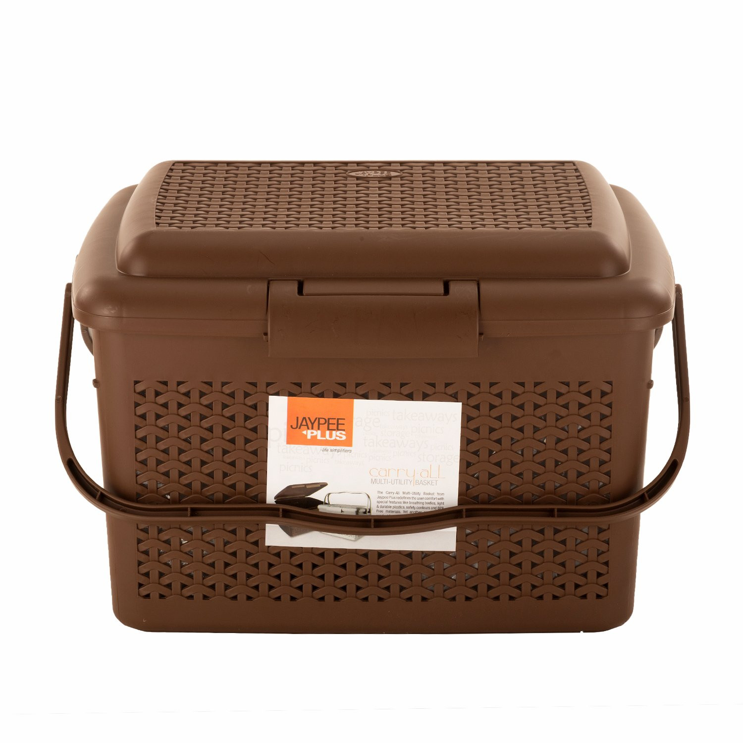 Jaypee plus Carry All & Keep All with Cover Big, Brown (Pack of 2)