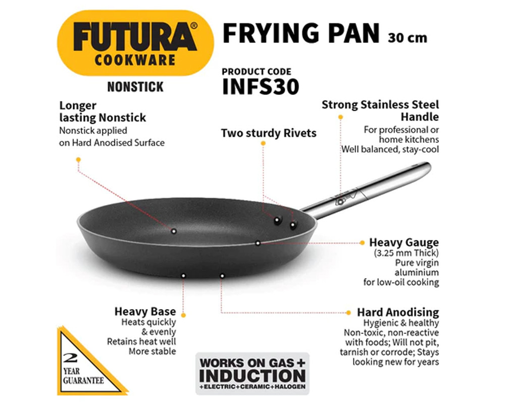 Hawkins Futura Hard Anodised Frying Pans