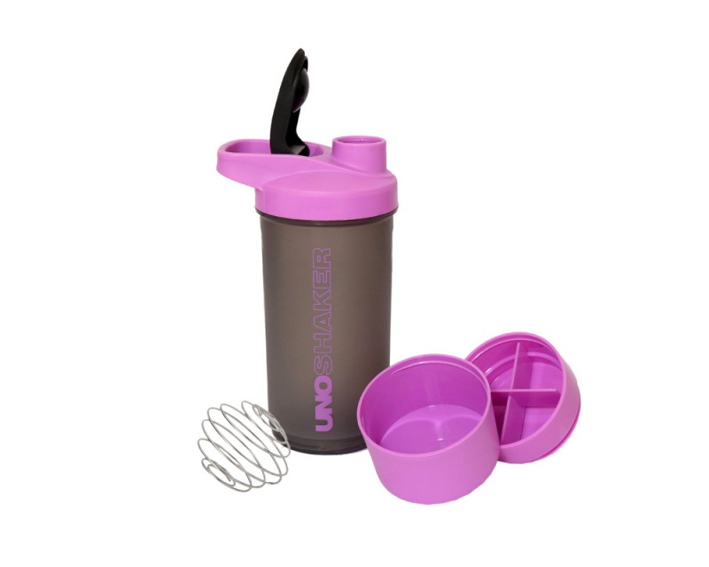 Jaypee Plus Plastic Uno Shaker with 2 storage compartment and wire blending ball