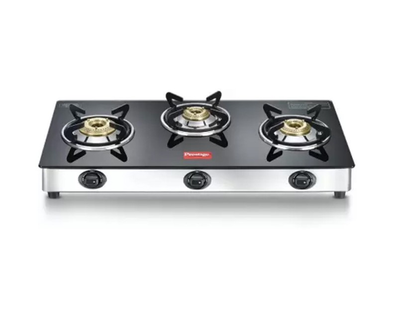 Prestige Stainless Steel (GTM 03 SS Plus) Gas Stove (3 Burners)