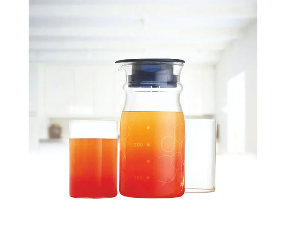 Borosil Aqua Set (M arina Jug + Vision Glass) | Transparent |- Set of 3 Pcs