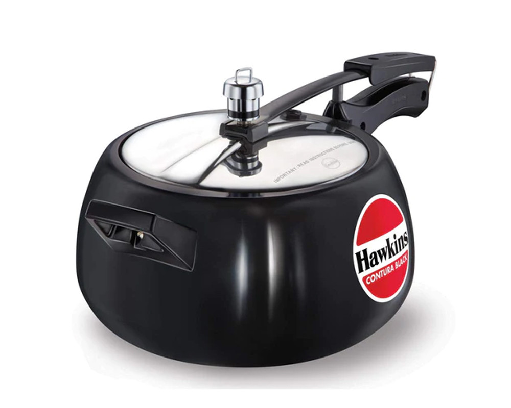 Hawkins Contura Hard Anodised Aluminium Pressure Cooker | -Black