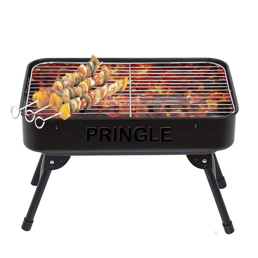 PRINGLE Bbq 1902 Charcoal Barbeque Grill Maker (Black)- Free Standing.
