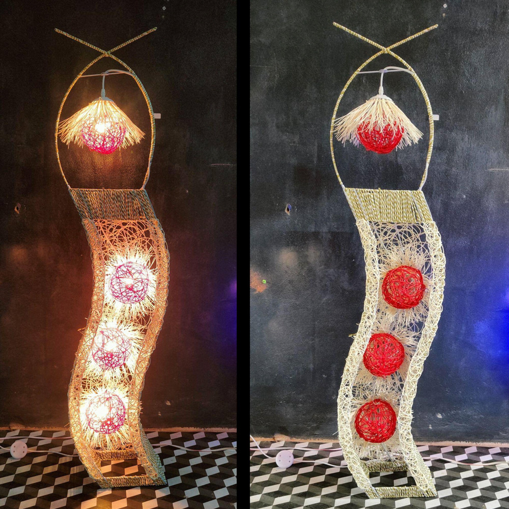 Big Size Macrame | Larten | Lamp | Height 50.50 x Weight 9.50