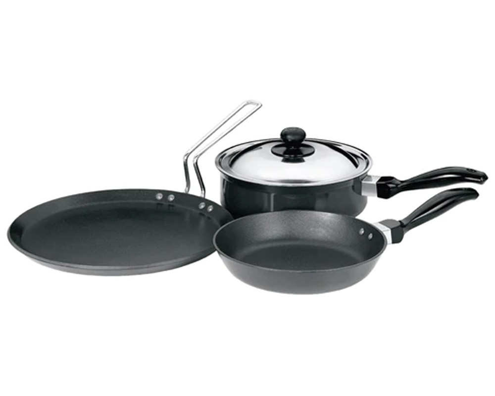 Hawkins Futura Non-Stick Cookware Set, 4 Pieces -(QS1)