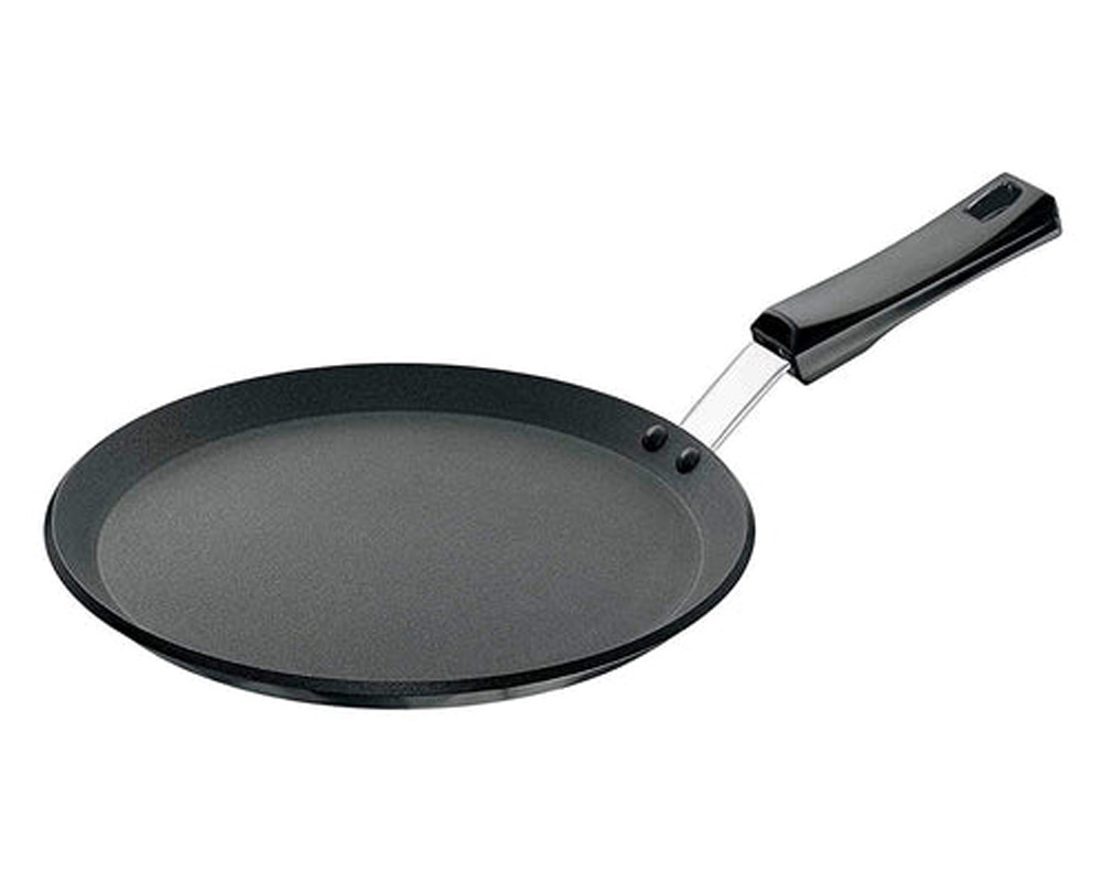 Hawkins Futura Nonstick Flat Tava with Plastic Handle, Thickness 4.88 mm || Diameter: 26 cm, -30