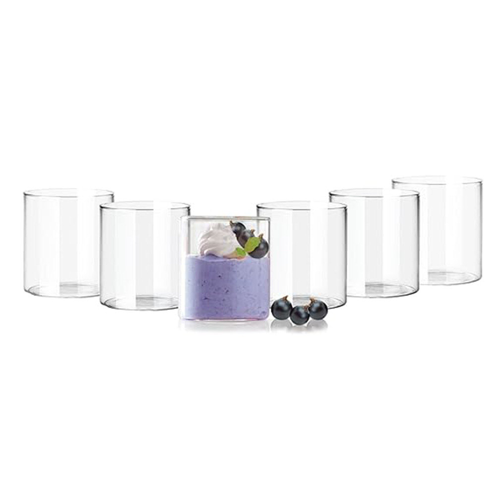 CELLO Roma Borosilicate Glass Tumblers, Set of 6, 230ml Each, Clear