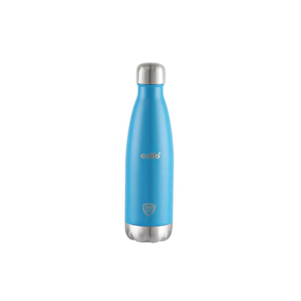 Cello Duro Swift Tuff Steel Water Bottle with Durable DTP Coating  1 Pc