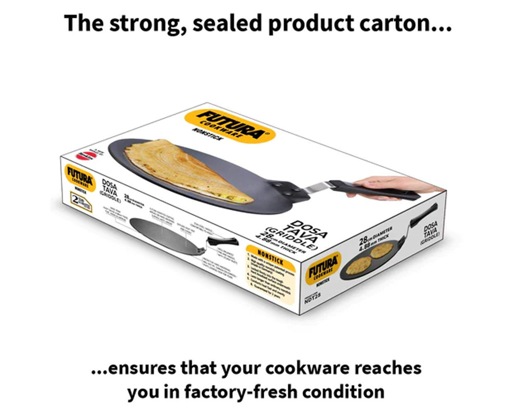 Hawkins Futura Aluminium Nonstick Dosa Tava -Black