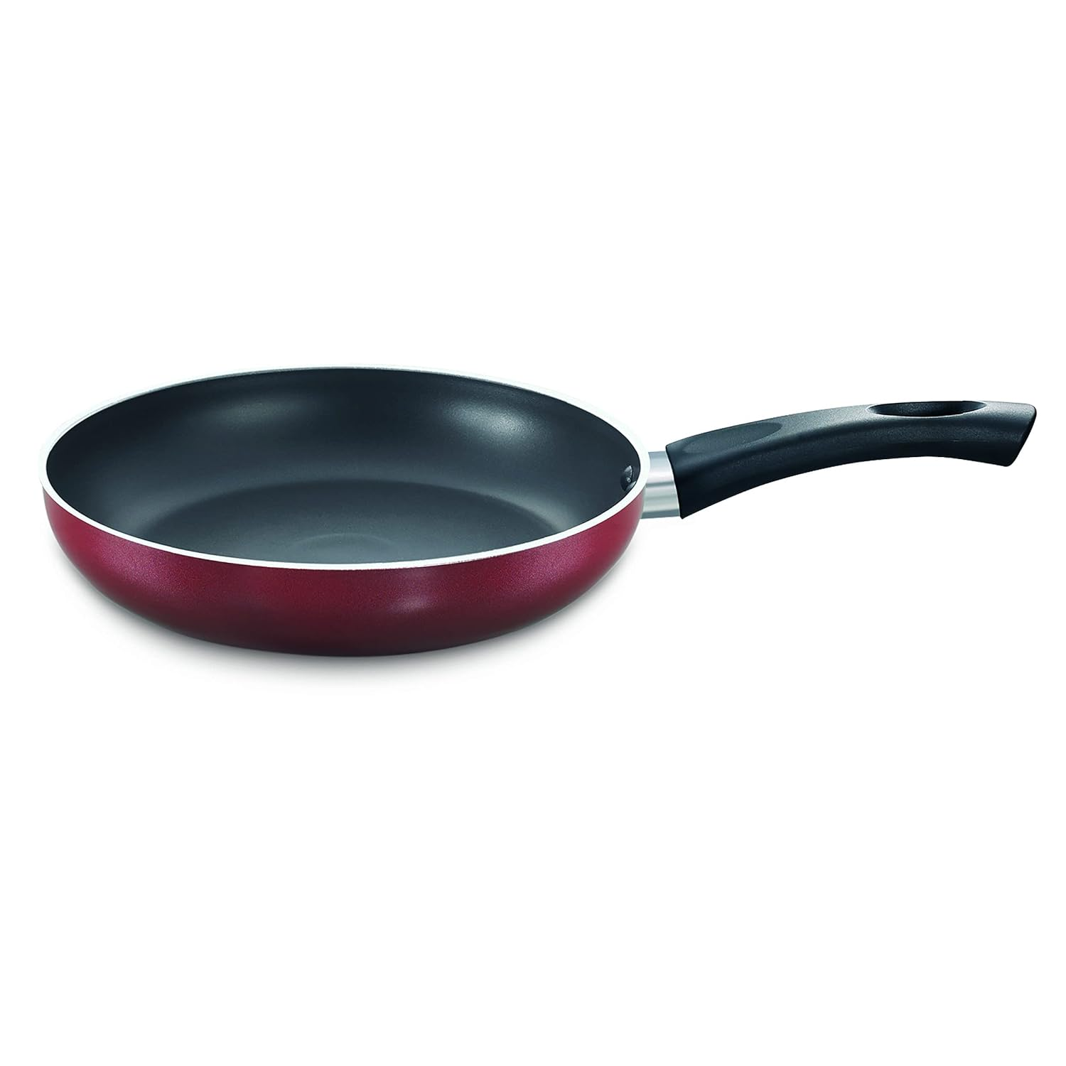 Prestige Omega Deluxe Fry Pan (Aluminium, Red)