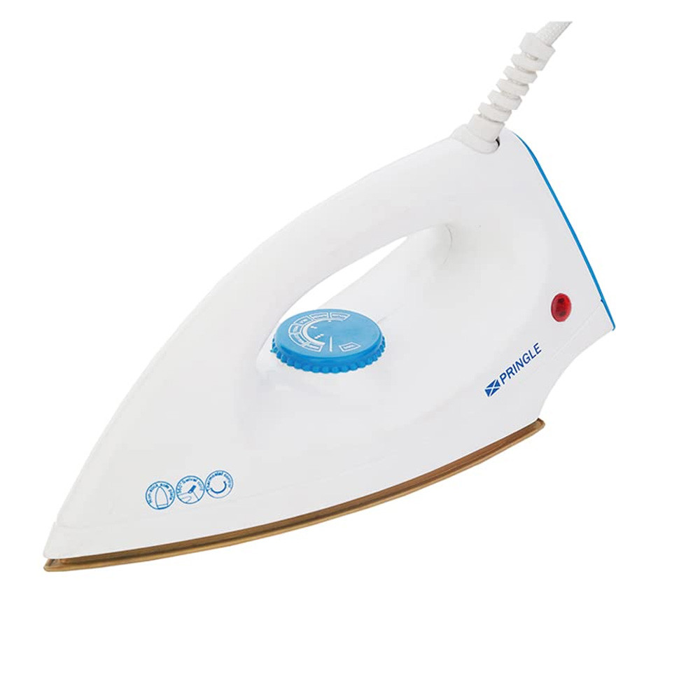 Pringle DI-1103 1000W Dry Iron with Advance Soleplate and Anti-bacterial German- Coating Technology.