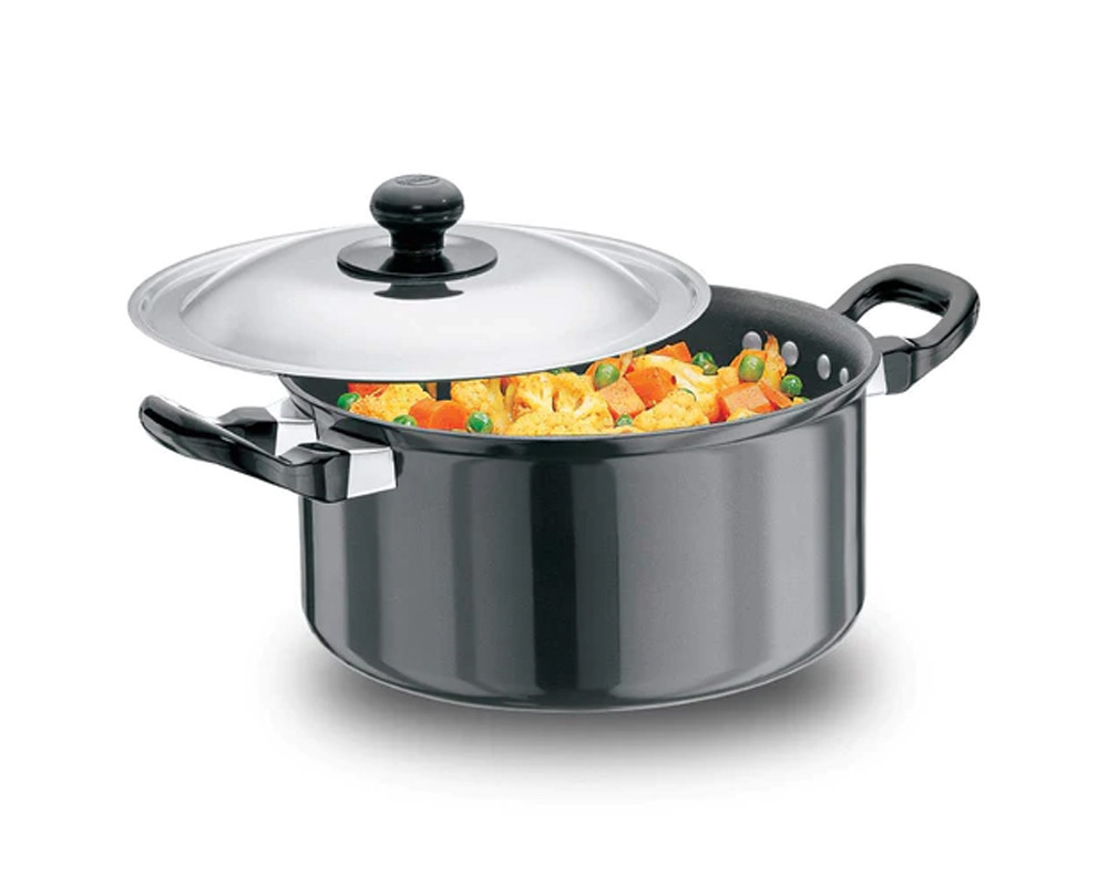 Hawkins Futura Non-Stick 3 Litres Stewpot with Lid | -Black