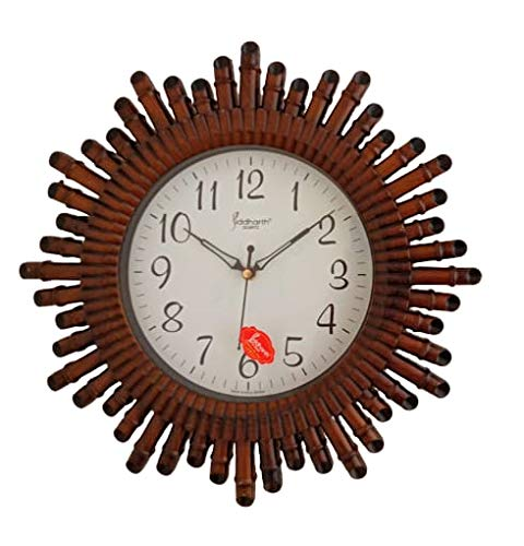 President Plastic Beautiful Sun Wall Clock - (Red) 15x15 Inches