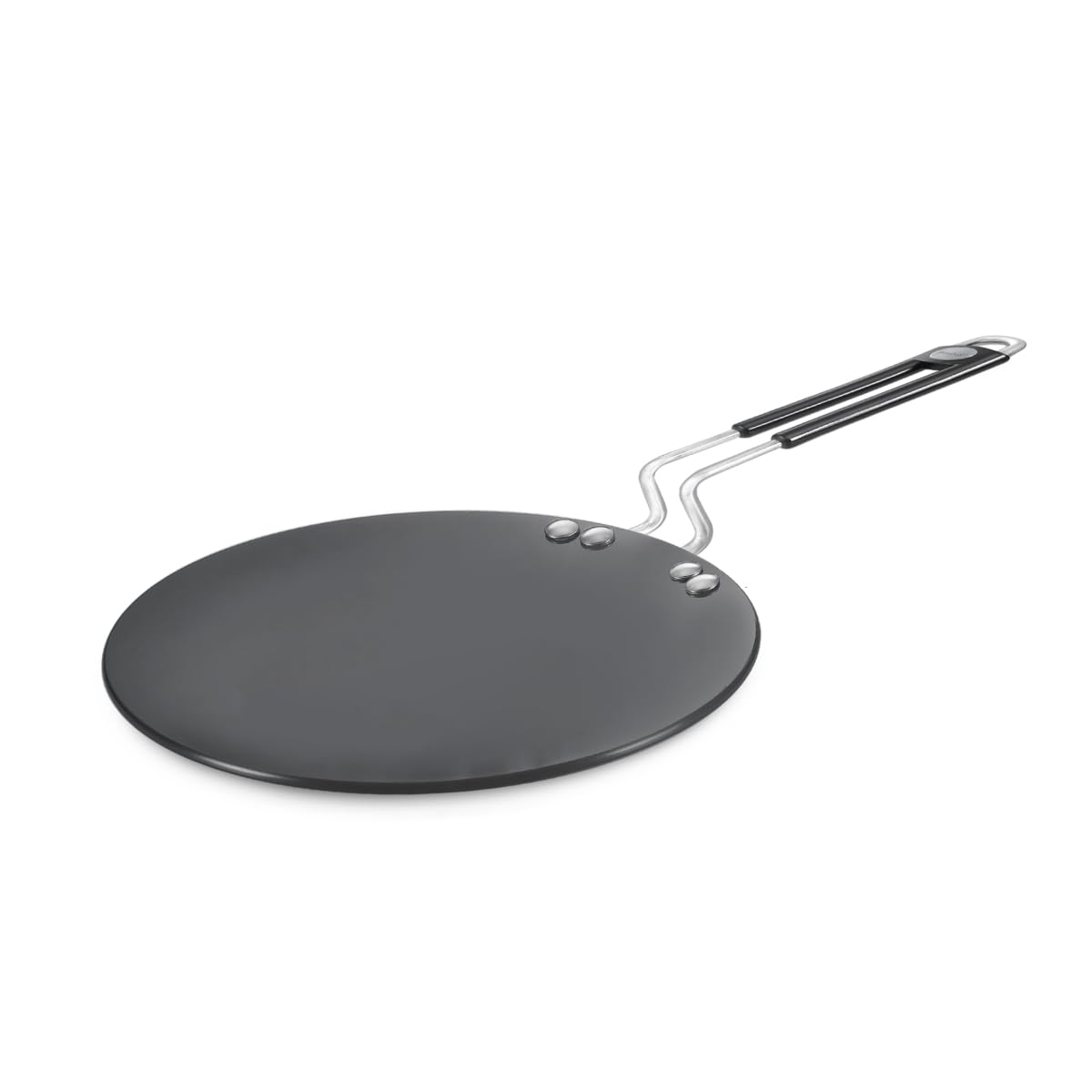 Prestige Hard Anodised Plus Cookware Induction Base Roti Tawa | Black | 22.5cm, 24.5cm, 26.5cm| Perma-Cool Handles | Wide Base | Hand Washable