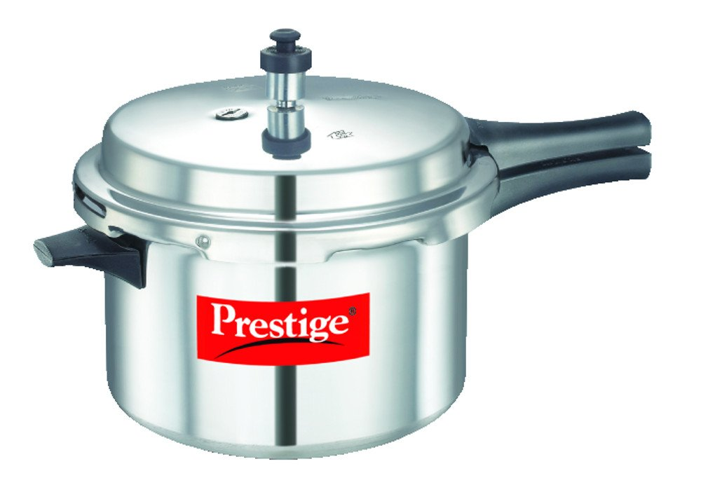 Prestige Popular Aluminium Outer Lid Pressure Cooker, Silver