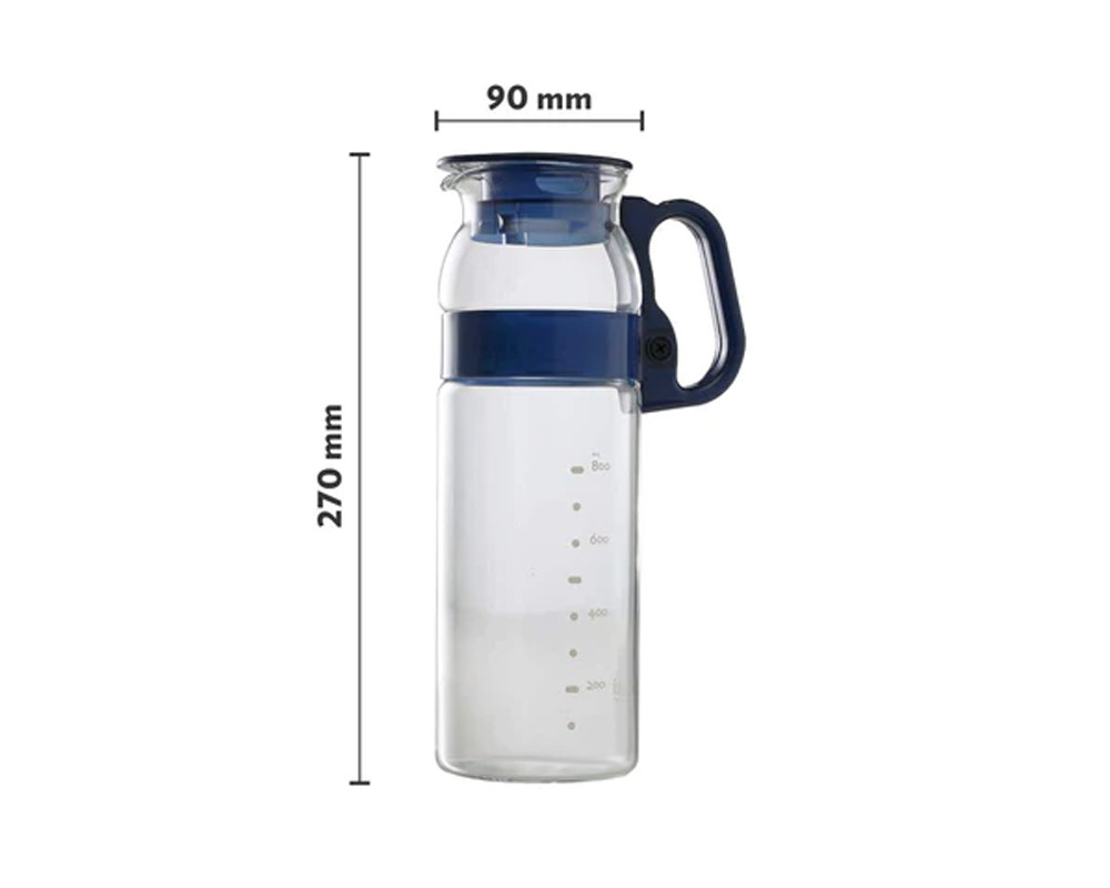 Borosil Marina Jug | Transparent- With Handle