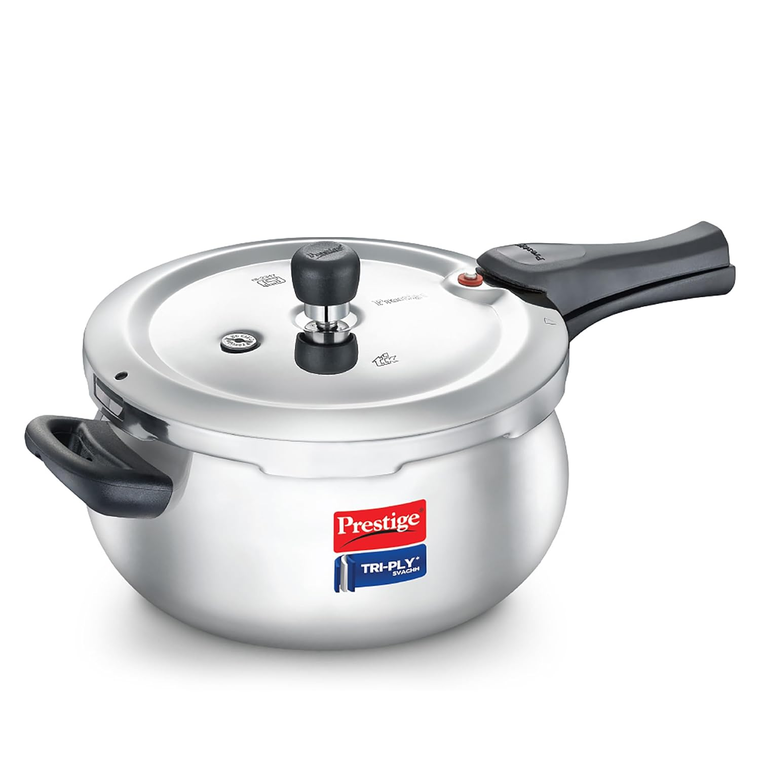 Prestige Stainless Steel Svachh Tri-Ply Handi Pressure Cooker Silver