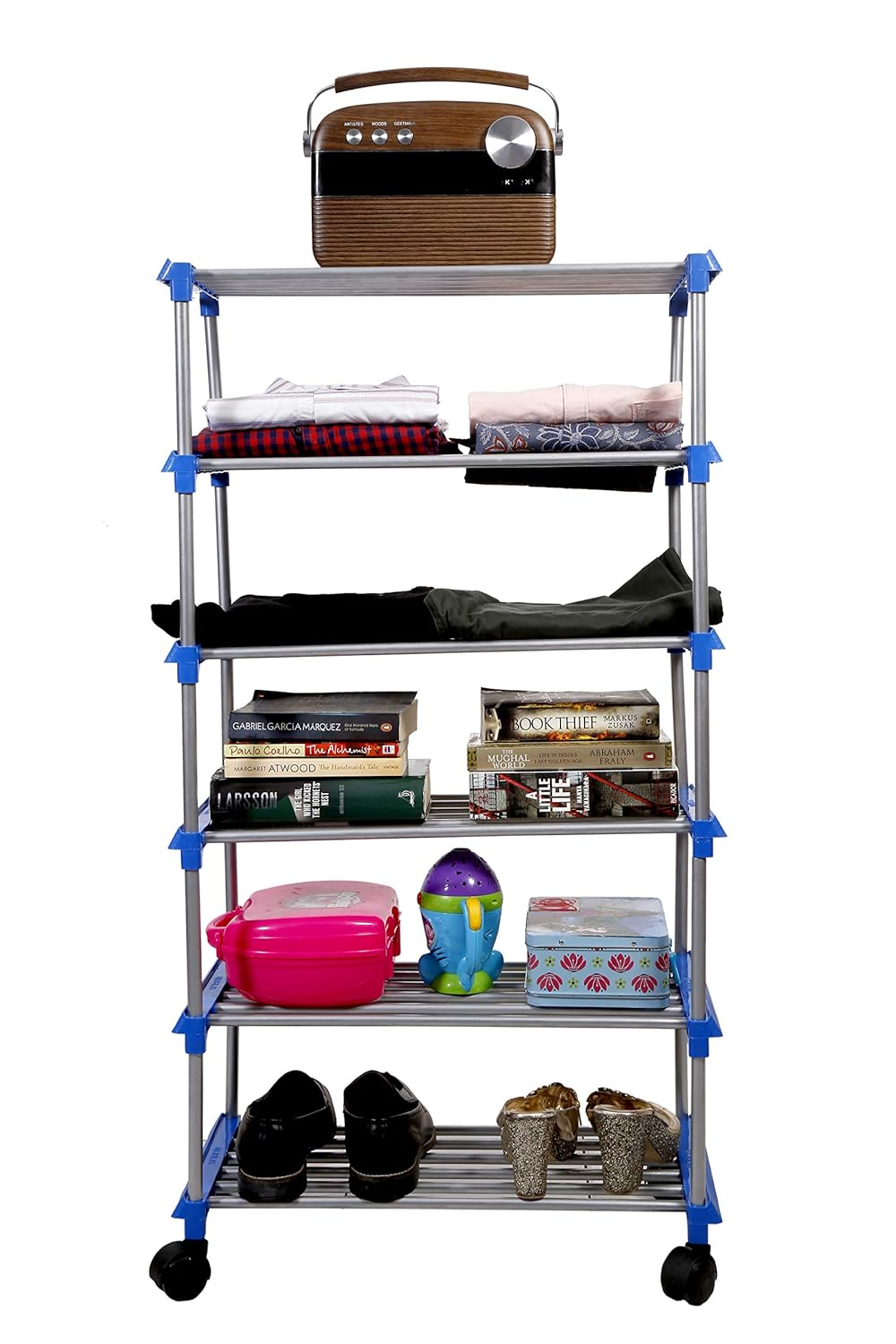 All Rounder Multipurpose Rack-3,4,5,6 Shelf with Cover