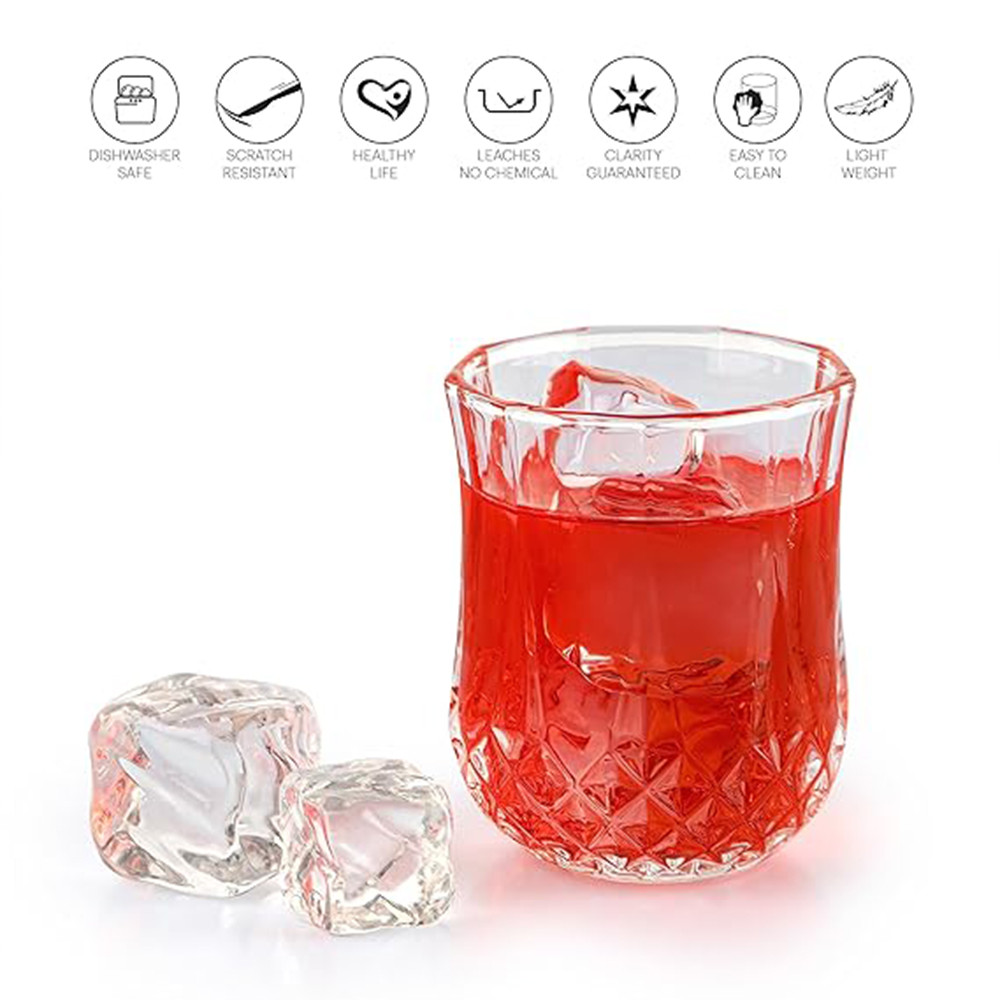 CELLO Amore Glass Tumblers - Set of 6 - 215ml - Clear