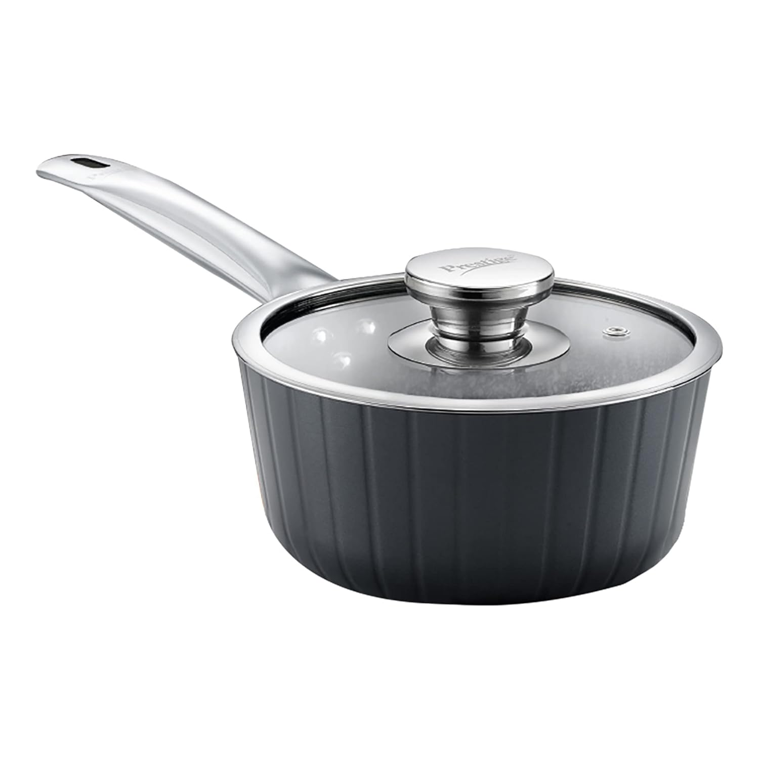 Prestige Durastone 16cm(1.2L) Sauce Pan with 6 Layers Extra Durable Non-Stick Coating|Stainless Steel Stay Cool Handles|Induction & Gas Compatible|2 Years Warranty