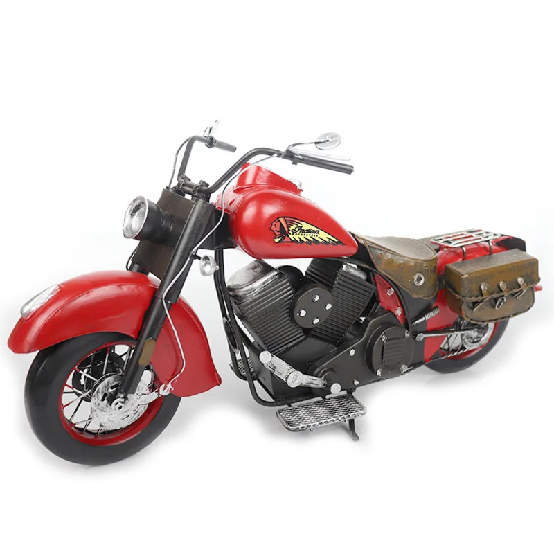 Simulation Model Of Indian Motorcycle Restoring Ancient Ways Wrought Iron Locomotive Ark Bar Cafe Window Decorations Furnishing 1 sold