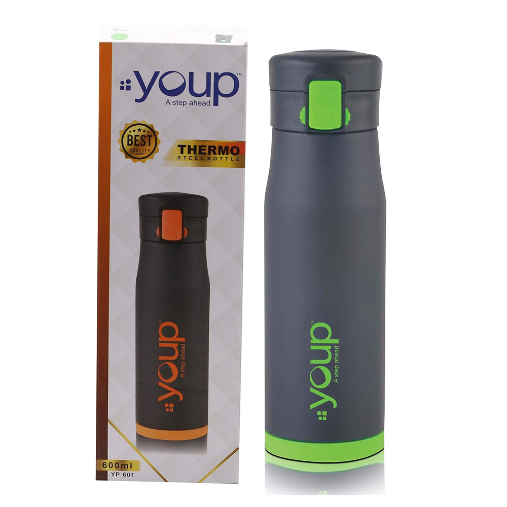 Youp Thermosteel Pink Color Water Bottle YP601-600 ml