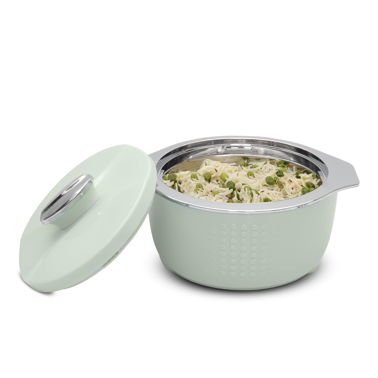 JAYPEE FINEDINE Inner Stainless Steel Insulated Casserole Serve Set with Lockable Lid, 1500 ml Insulated Casserole Set |Food Grade Serving Set |Ideal for Serving Warm Dish