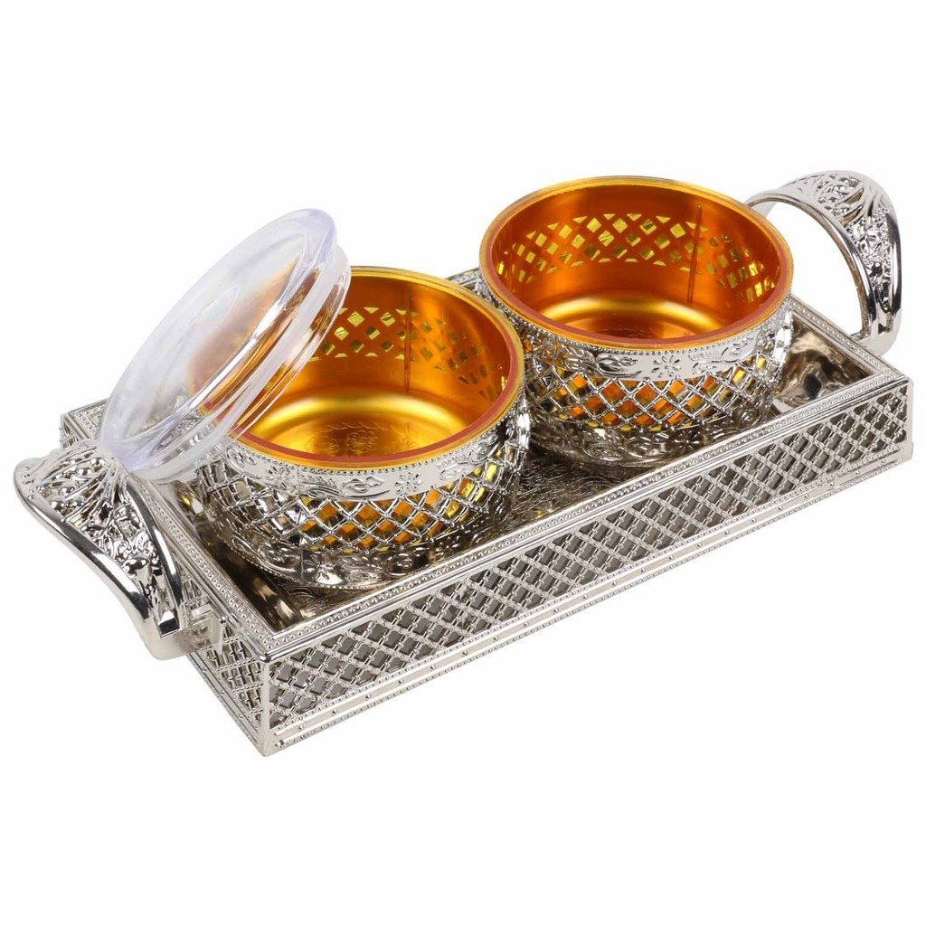 Selvel Volvo Design Plastic Bowl Set of 2 Yellow Color