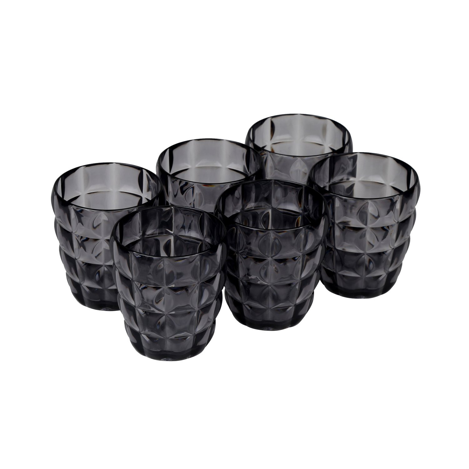 Jaypee Plus Glazz 8 Unbreakable Jug Glass Tray Set Grey