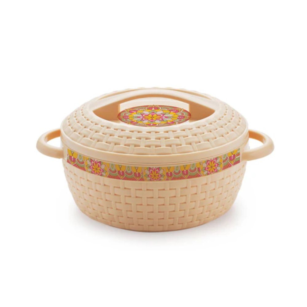 Cello Wicker Casserole with Lid