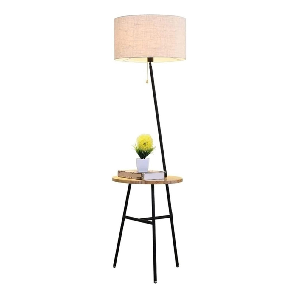Floor Lamp Wood and Iron Floor Lamp Living Room Floor Light Dining Room Standing Lamp Bedroom Reading Lamp Hotel Floor Lights Standing