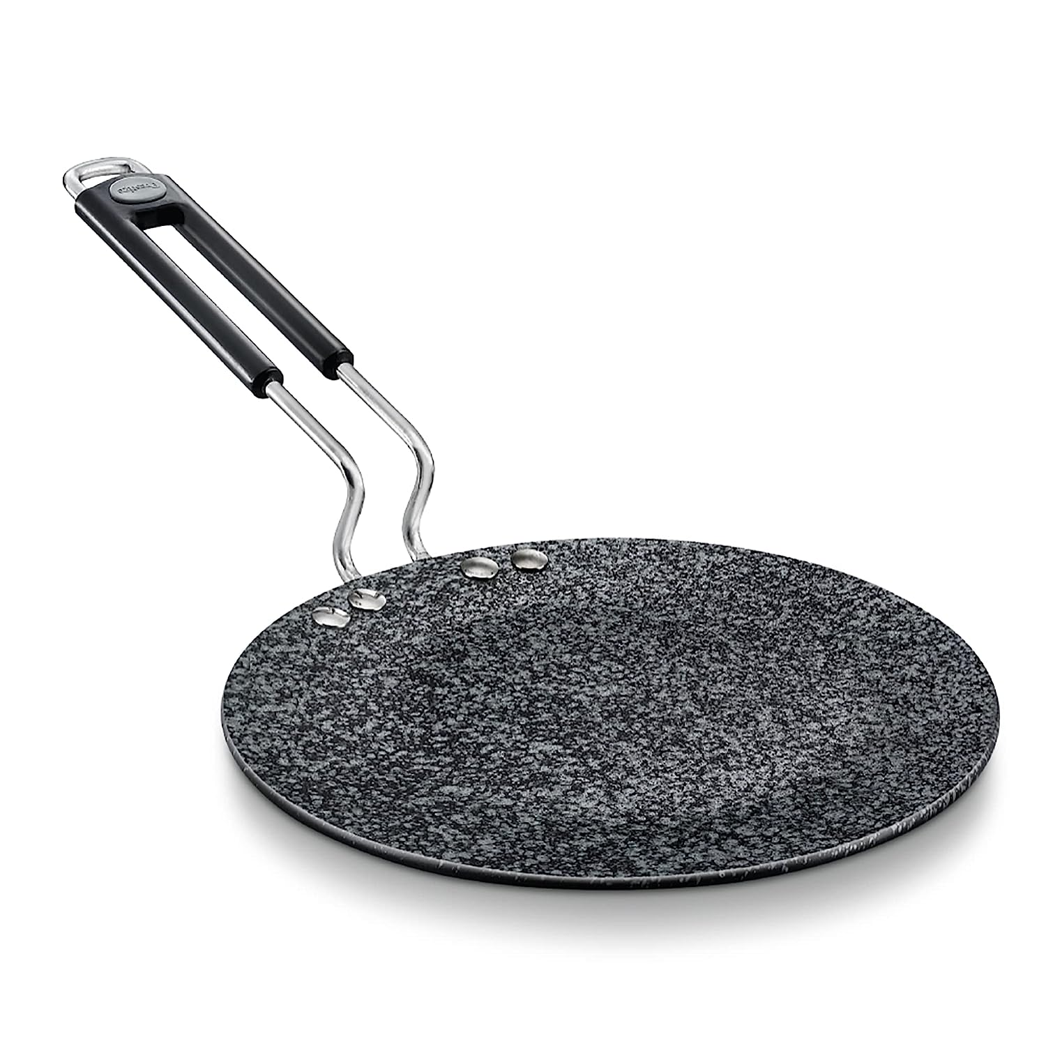Prestige Durastone Hard Anodised Non-Stick Concave tawa(24.5 cm)|6 Layers Extra Durable Stone Coating|Stainless Steel Cool Touch Handles|Induction & Gas Compatible|2 Years Warranty