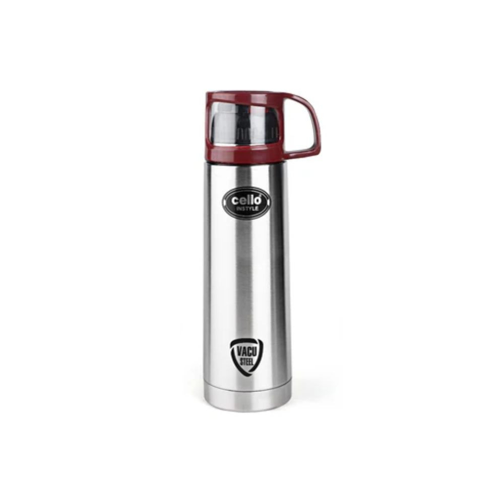 Cello Instyle Stainless Steel Vacusteel Flask  Silver  1