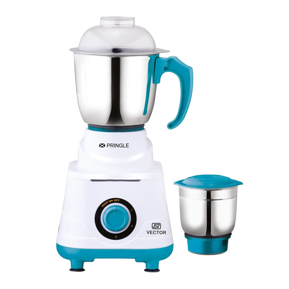 Pringle Exclusive 550 W Mixer Grinder- Liquidizing and Chutney Jar- Stainless Steel Blades - Home and Kitchen (Vector)