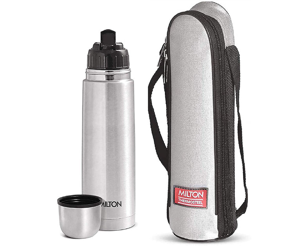 Milton Thermosteel Flip Lid Flask, Silver